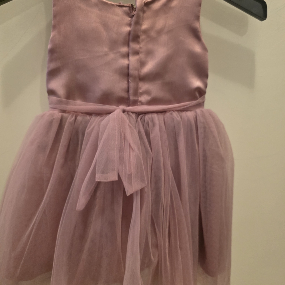 Pink Sleeveless Tulle Dress